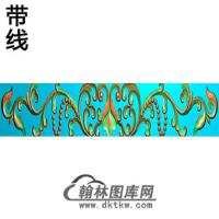 洋花横梁精雕图 （MBHL-1330）