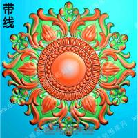 欧式精雕图 杨花精雕图 圆形杨花(OSJD-0101)
