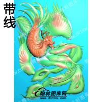 龙凤专区 凤凰带线精雕图(ZSJD-0115)