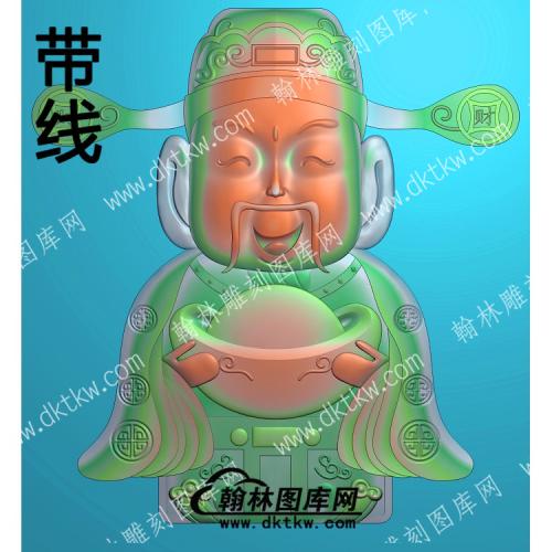 中式精雕 人物专区 财神(ZSJD-0154)