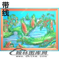 山水建筑精雕图（ZSSS-147）