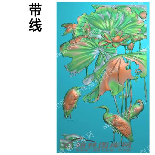 中式花鸟植物专区荷花鸟（ZSZW-776）