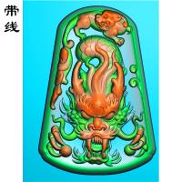 椭圆龙精雕图(GJL-038)