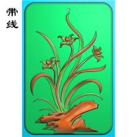 兰花精雕图(GGL-002)