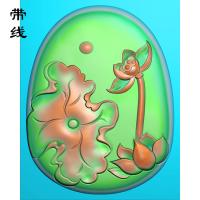 荷花牌子精雕图(HLN-006)