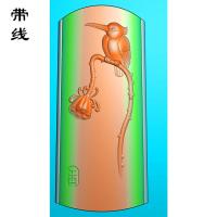 荷花鸟精雕图(HLN-021)