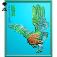 挂件雄鹰图精雕图(GJY-005)