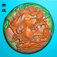 松鹤精雕图(GJH-006)