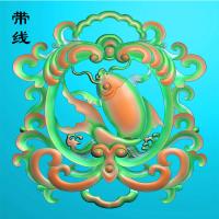 双鱼精雕图(GJY-054)