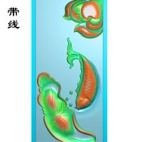 荷花鱼精雕图(GJY-067)