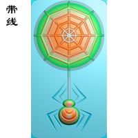 喜从天降蜘蛛精雕图(QCL-005)