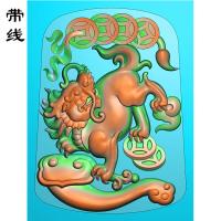 貔貅精雕图(PX-025)