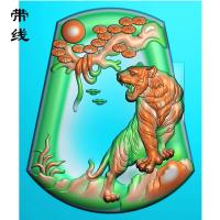 山水虎精雕图(GH-008)