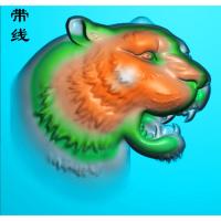 挂件虎头精雕图(GH-020)