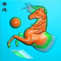 生肖马精雕图（GM-037）