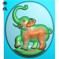 大象精雕图(GX-001)
