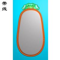 椭圆随形云牌头无事牌精雕图(WSP-117)