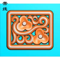 镂空草花挂件精雕图（LK0153）