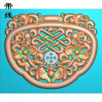 镂空草花挂件精雕图（LK0202）