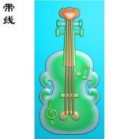 吉他挂件精雕图(QTG-053)