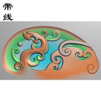仿古龙挂件精雕图(FLF-015)