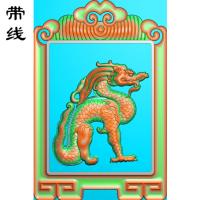 极品龙牌挂件精雕图(FLF-133)