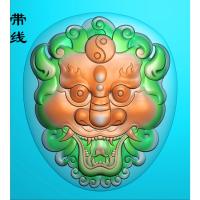 仿古兽牌精雕图(FSP-004)