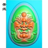 仿古兽面精雕图(FSP-015)