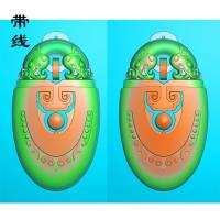仿古镂空草龙挂件精雕图(FSP-079)