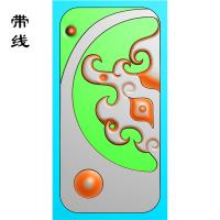 仿古兽头挂件精雕图(FSP-106)