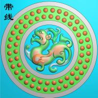 仿古龙乳丁牌精雕图(RDP-008)