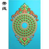 仿古乳丁牌精雕图(RDP-013)