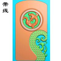 仿古龙乳丁牌精雕图(RDP-022)