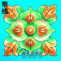 欧式方形洋花精雕图（FXH-005）