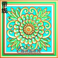 欧式方形洋花精雕图（FXH-057）