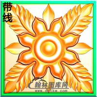 欧式方形洋花精雕图（FXH-067）