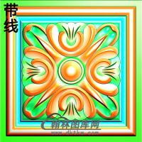欧式方形洋花精雕图（FXH-075）