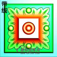欧式方形洋花精雕图（FXH-077）