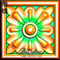 欧式方形洋花精雕图（FXH-084）
