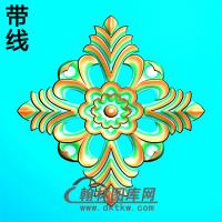 欧式方形洋花精雕图（FXH-098）