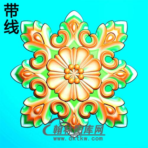 欧式方形洋花精雕图（FXH-109）