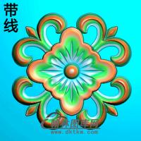 欧式方形洋花精雕图（FXH-119）