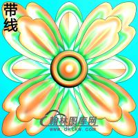 欧式方形洋花精雕图（FXH-126）