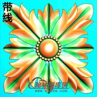 欧式方形洋花精雕图（FXH-133）