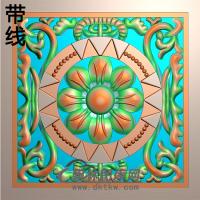 欧式方形洋花精雕图（FXH-139）