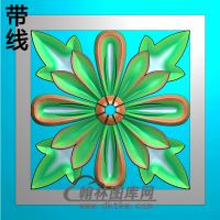 欧式方形洋花精雕图（FXH-142）