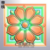 欧式方形洋花精雕图（FXH-179）