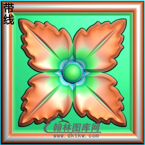 欧式方形洋花精雕图（FXH-185）