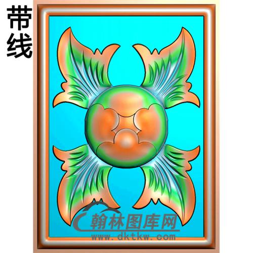 欧式方形洋花精雕图（FXH-191）