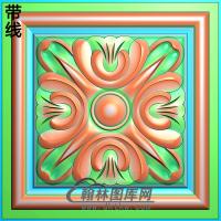 欧式方形洋花精雕图（FXH-195）